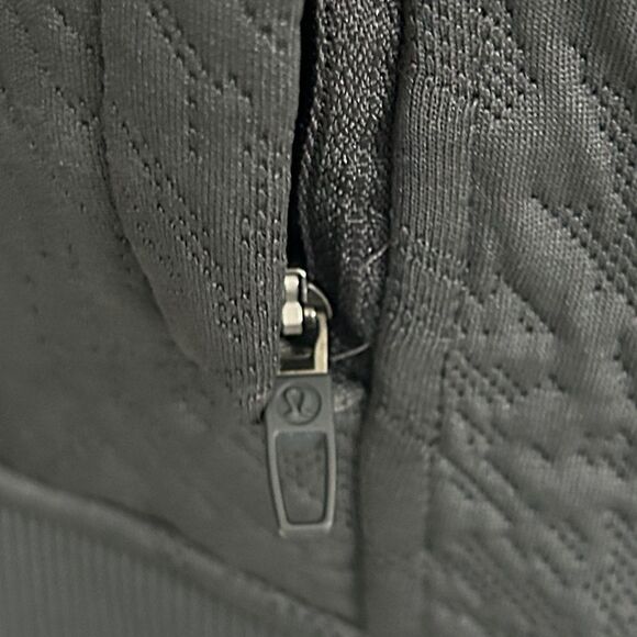 Lululemon Men’s Rare Packable Dark Gray Jacquard Knit Bomber Jacket - M - EUC - Picture 6 of 14